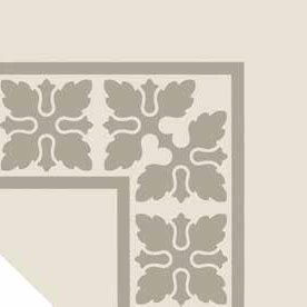 Pattern 2: Bordura Angolo Monocolore (Bianco decoro Girgio)