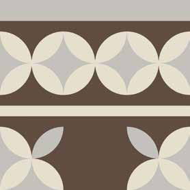 Pattern 7: Bordura Lineare Bicolore (Moro decoro Bianco/Perla)