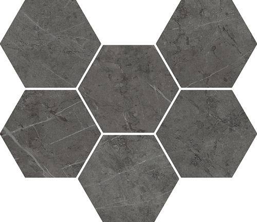 Antracite Mosaico Hexagon