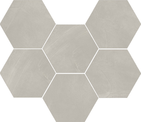 Silver Mosaico Hexagon Натуральный