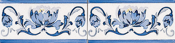 Cenefa Benidoleig PB Azul C/C B