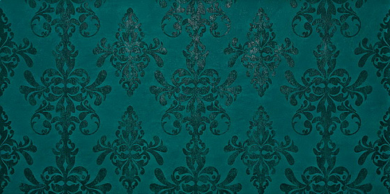 Petroleum Green Damask