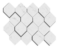 ATLAS CONCORDE MARVEL STONE Carrara Pure Mosaico Esagono 3D