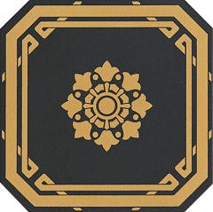 CERAMICHE GRAZIA OLD ENGLAND Ottagono Black Leeds