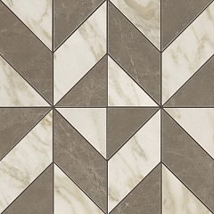 ATLAS CONCORDE MARVEL EDGE Gris-Calacatta Mosaico Cubes Lapp