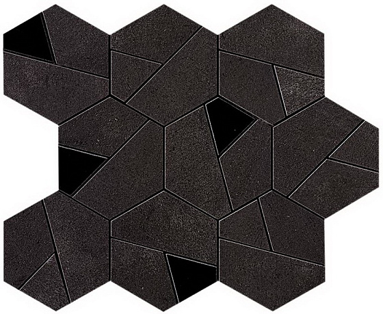Tarmac Mosaico Hex Black