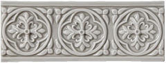 ADEX STUDIO Бордюр Relieve Palm Beach Graystone