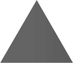 WOW FLOOR TILES Triangle Graphite Matt