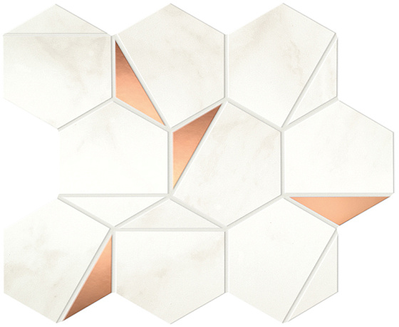Calacatta Delicato Gold Hex Shiny