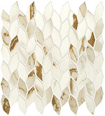 ATLAS CONCORDE MARVEL SHINE Calacatta Imperiale Mosaico Twist Shiny