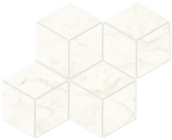 Calacatta Delicato Mosaico Esagono Polished