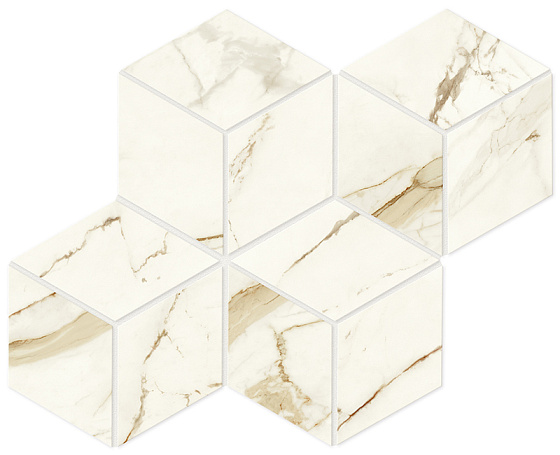 Calacatta Imperiale Mosaico Esagono Polished