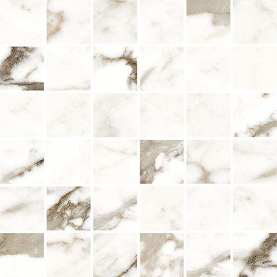 Luce Grey Mosaic Satin