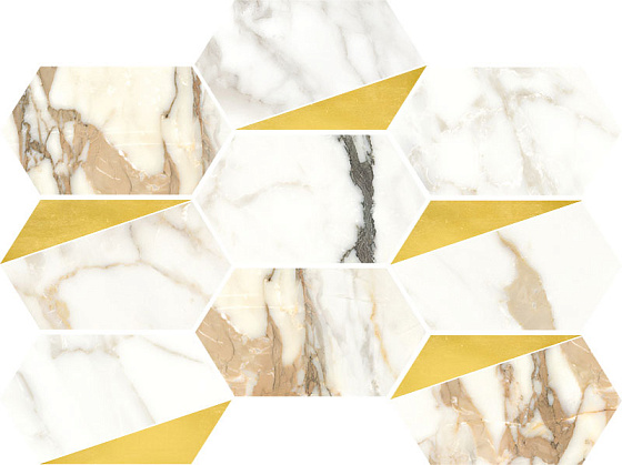 Luce Oro Decoro Esagona Rame Satin