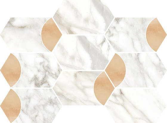 Luce Grey Decoro Esagona Rame Lusso