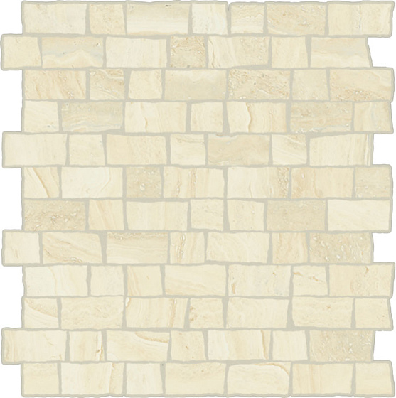 Alabastro White Mosaico Raw Патинированный