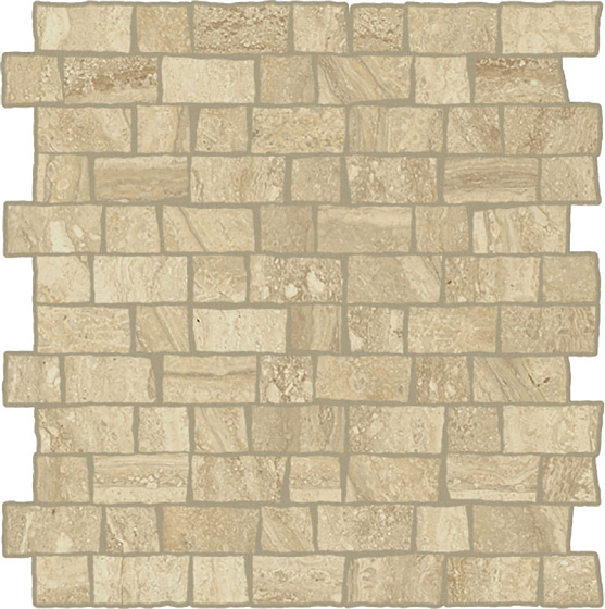 Travertino Romano Mosaico Raw Патинированный