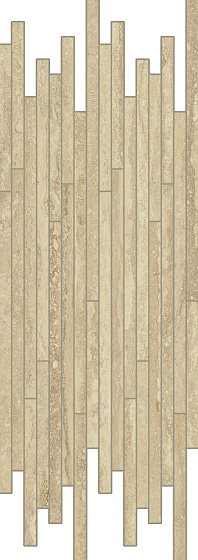 Travertino Romano Mosaico Strip Люкс