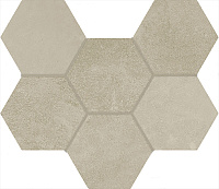 ITALON / ИТАЛОН TERRAVIVA Greige Mosaico Hexagon Матовый