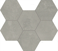 ITALON / ИТАЛОН TERRAVIVA Grey Mosaico Hexagon Матовый
