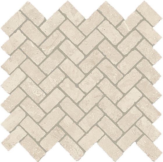 White Mosaico Cross Натуральный