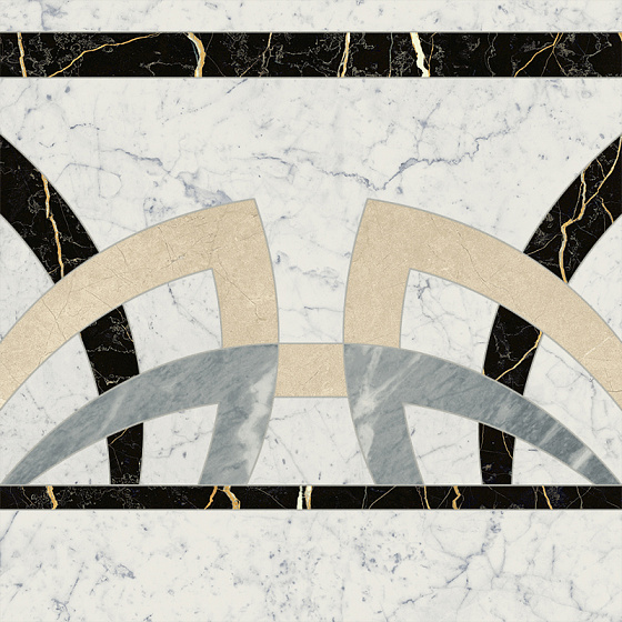 Carrara Rosone Fascia Люкс