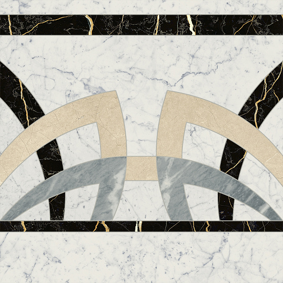 Carrara Rosone Fascia Люкс