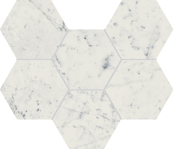 Carrara Mosaico Hexagon Патинированный