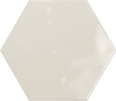 CERAMICA RIBESALBES GEOMETRY Hex Creme Glossy