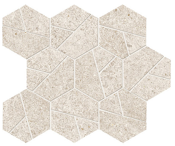 White Mosaico Hex