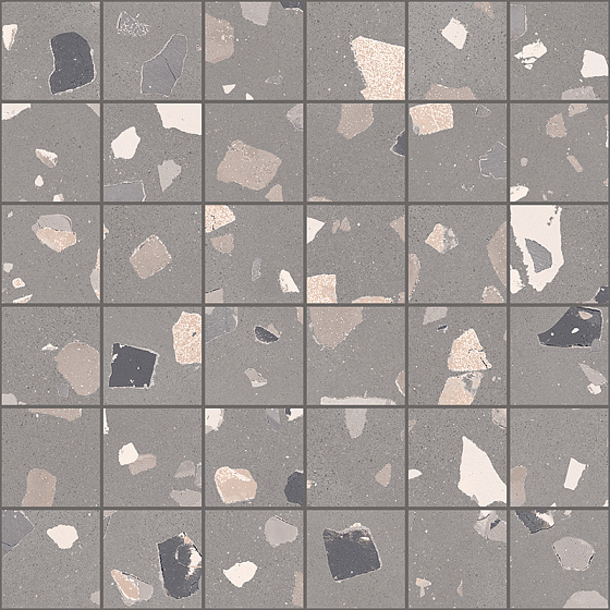 Mosaico De-Medium Grey