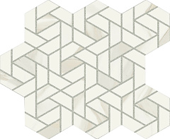 ITALON / ИТАЛОН METROPOLIS Calacatta Gold Mosaico Icon Натуральный