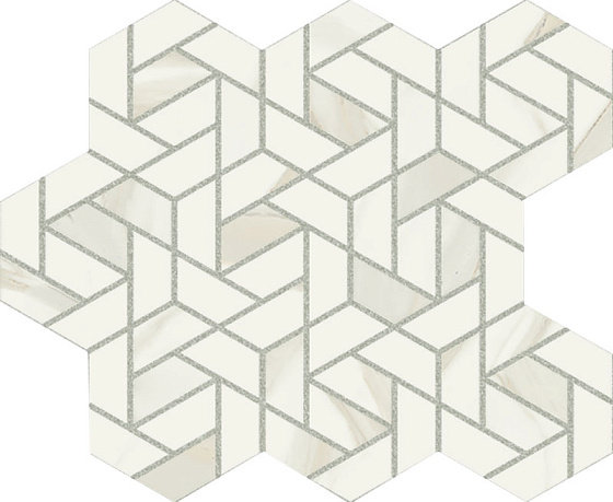 Calacatta Gold Mosaico Icon Натуральный