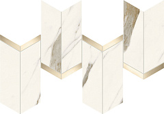 ATLAS CONCORDE MARVEL X Calacatta Sublime Mosaico Chevron Lappato