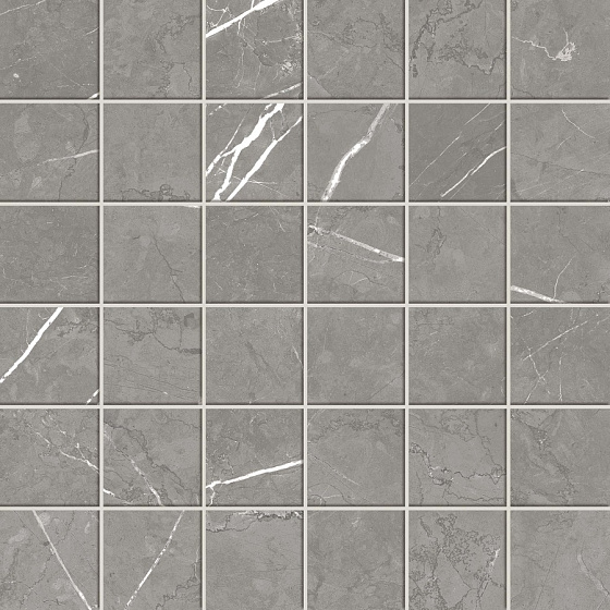 Elegant Grey Mosaic Лаппатированная