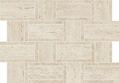ATLAS CONCORDE MARVEL TRAVERTINE Pearl Mosaico Basketweave
