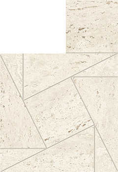 ATLAS CONCORDE MARVEL TRAVERTINE White Mosaico Tessellation