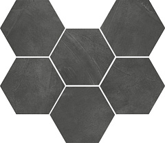 ITALON / ИТАЛОН CONTINUUM Petrol Mosaico Hexagon Натуральный
