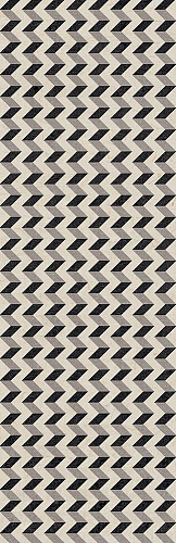 ARCANA BLACK&CREAM Cream-R Zigzag