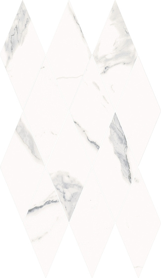 Statuario White Mosaico Diamond Люкс