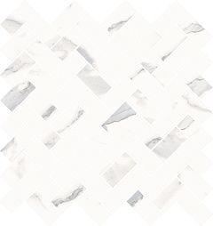 ITALON / ИТАЛОН STELLARIS Statuario White Mosaico Cross Натуральный