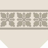 ETRURIA DESIGN VINTAGE Pattern 3: Bordura Lineare Monocolore (Bianco decoro Nero)
