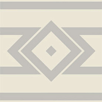 ETRURIA DESIGN VINTAGE Pattern 4: Bordura Lineare Esterna Monocolore (Bianco decoro Perla)