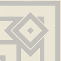 ETRURIA DESIGN VINTAGE Pattern 4: Bordura Angolo Esterna Monocolore (Bianco decoro Perla)