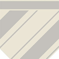 ETRURIA DESIGN VINTAGE Pattern 4: Bordura Lineare DX Monocolore (Bianco decoro Perla)