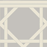 ETRURIA DESIGN VINTAGE Pattern 8: Bordura Lineare Monocolore (Perla decoro Bianco)