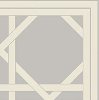 ETRURIA DESIGN VINTAGE Pattern 8: Bordura Angolo Monocolore (Perla decoro Bianco)