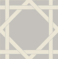 ETRURIA DESIGN VINTAGE Pattern 8: Quadrato Monocolore (Perla decoro Bianco)