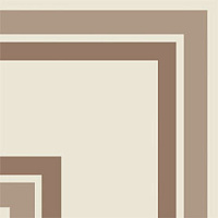 ETRURIA DESIGN VINTAGE Pattern 9: Bordura Angolo Bicolore (Bianco decoro Tortora/Tabacco)