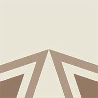 ETRURIA DESIGN VINTAGE Pattern 10: Bordura Lineare Bicolore (Bianco decoro Tortora/Tabacco)